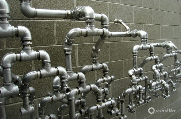 Artist Cris Bruch stormwater water wastewater sewage treatment Brightwater Seattle King County Washington sculpture